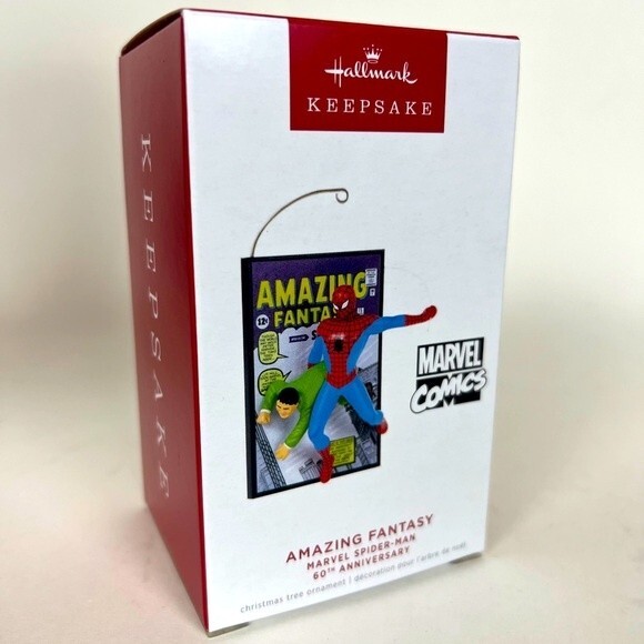 2022 Hallmark Marvel Spider Man 60th Anniversary Ornament - Picture 1 of 4